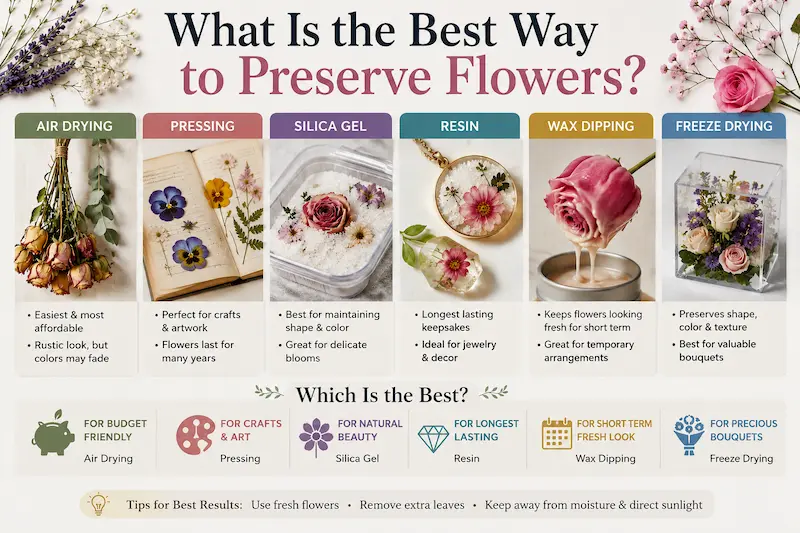 what is the best way to preserve flowers