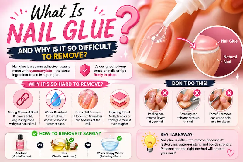 What Is Nail Glue and Why Is It So Difficult to Remove?