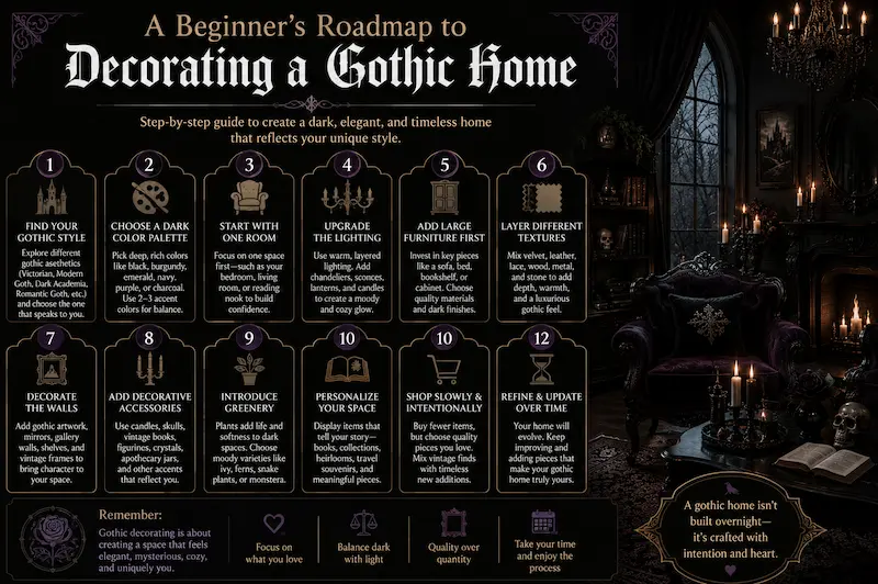 A Beginner's Roadmap to Decorating a Gothic Home