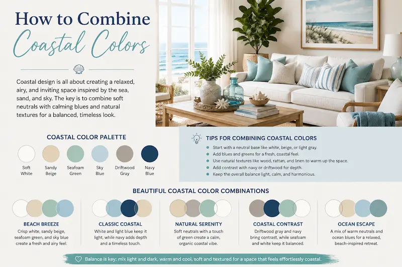 How to Combine Coastal Colors