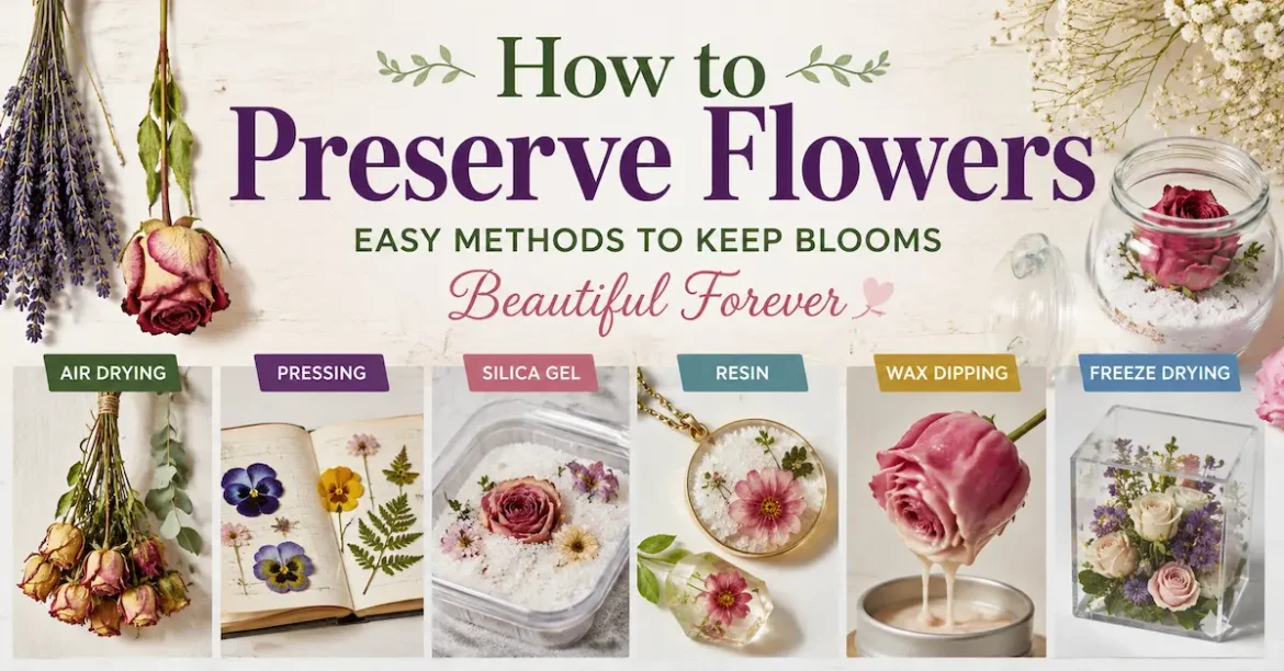 how to preserve flowers